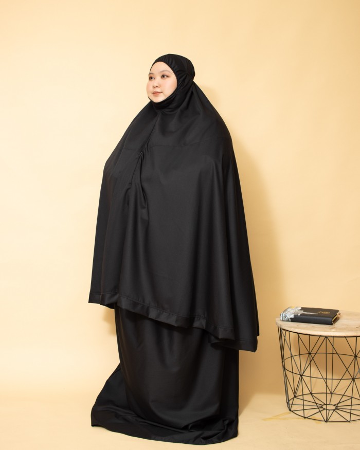 Telekung Nur Aisyah (Black)