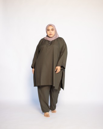 Waheeda Suit (Army Green)