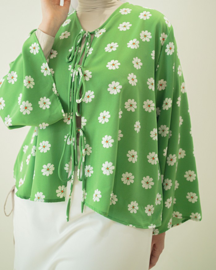 Roxy Floral Coquette Outerwear (Apple Green)