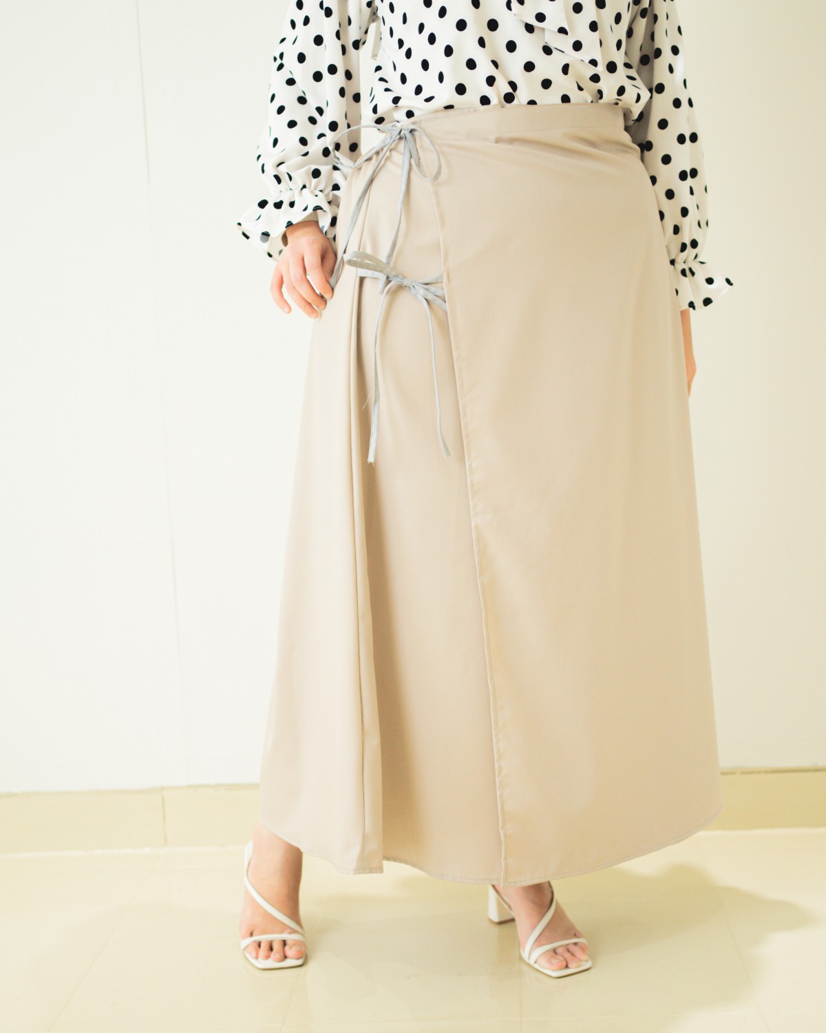 Poppy Coquette Cotton Skirt (Nude)