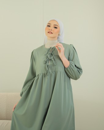 Ruby Coquette Dress (Sage Green)