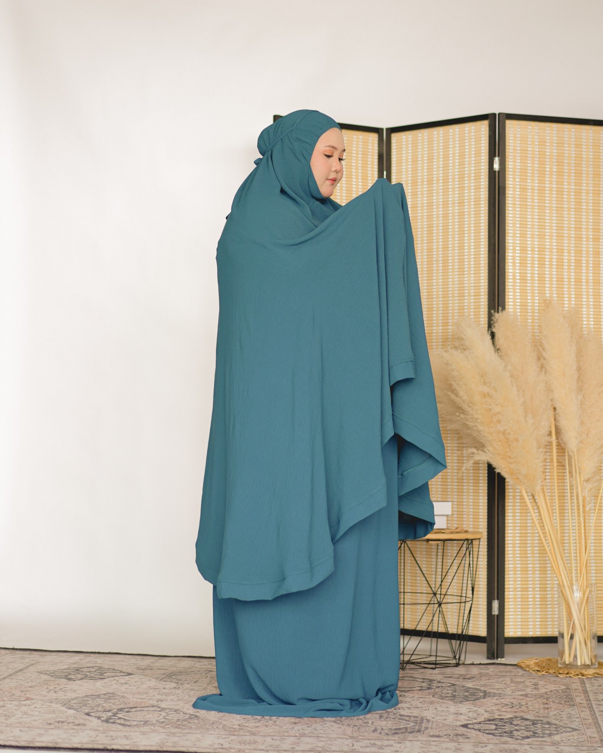 Telekung Nur Afeeyah (Teal Blue)