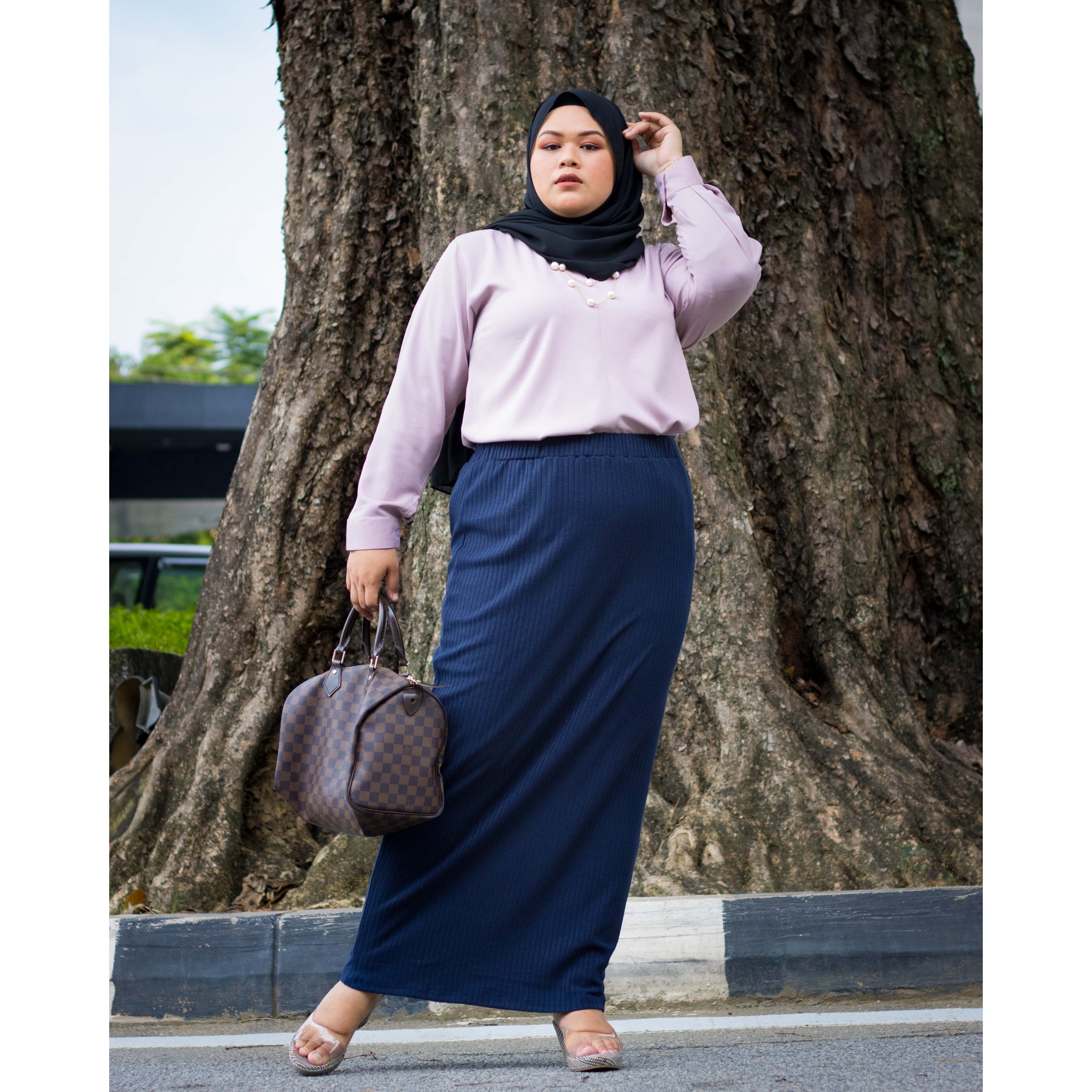 pencil skirt muslimah